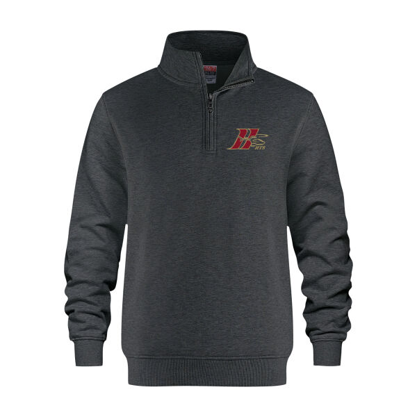 Flux Unisex Emblem Printed Quarter Zip Thumbnail