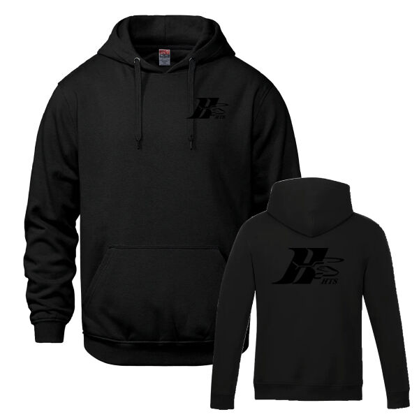 Vault Unisex One Colour Emblem & Back Printed Hoodie Thumbnail