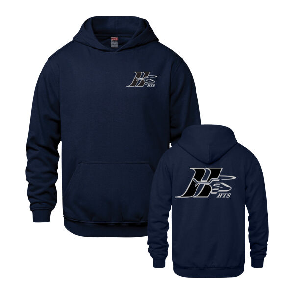 Vault Youth Grayscale Emblem & Back Printed Hoodie Thumbnail