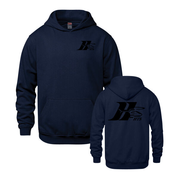 Vault Youth One Colour Emblem & Back Printed Hoodie Thumbnail