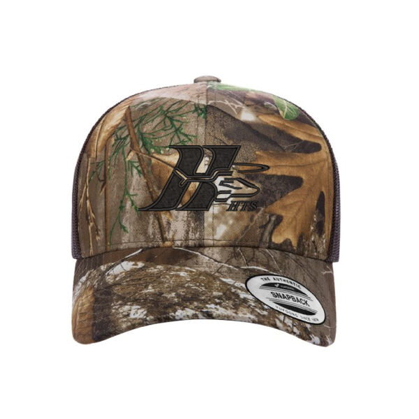 YP Classics Adult Emblem Embroidered Trucker Cap Thumbnail