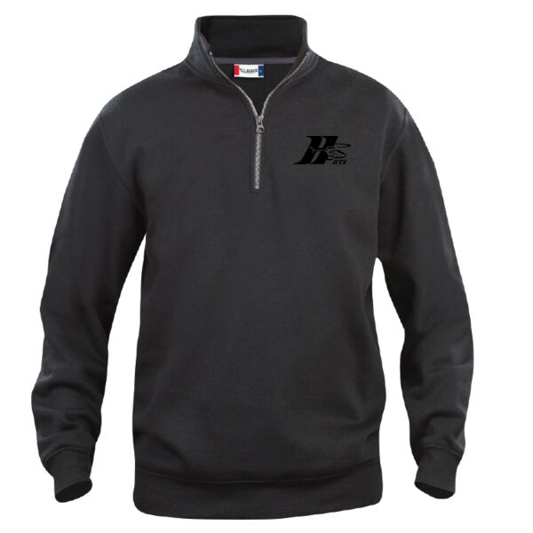 Clique Unisex One Colour Emblem Printed Quarter Zip Thumbnail