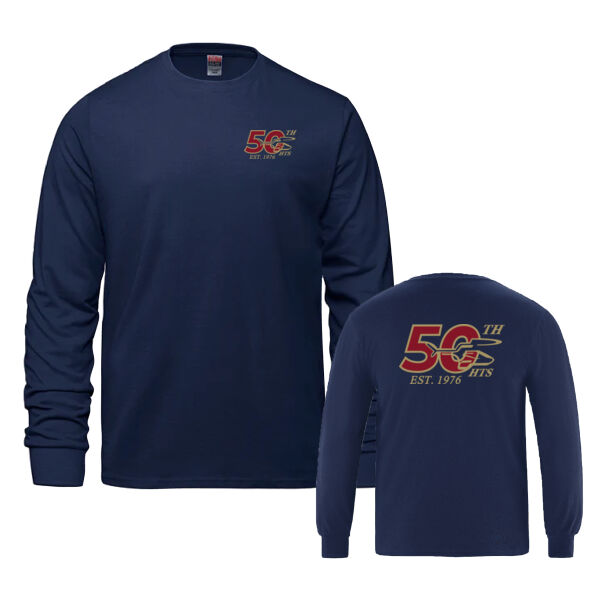Breeze Unisex 50th Anniversary Emblem & Back Printed Long Sleeve Thumbnail