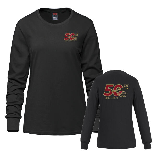Breeze Women's 50th Anniversary Emblem & Back Printed Long Sleeve Thumbnail