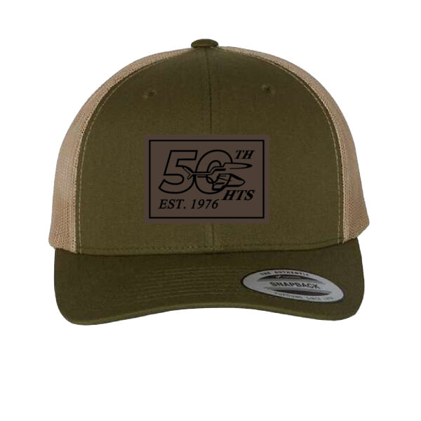 YP Classics Adult 50th Anniversary Embroidered Trucker Cap 2 Thumbnail